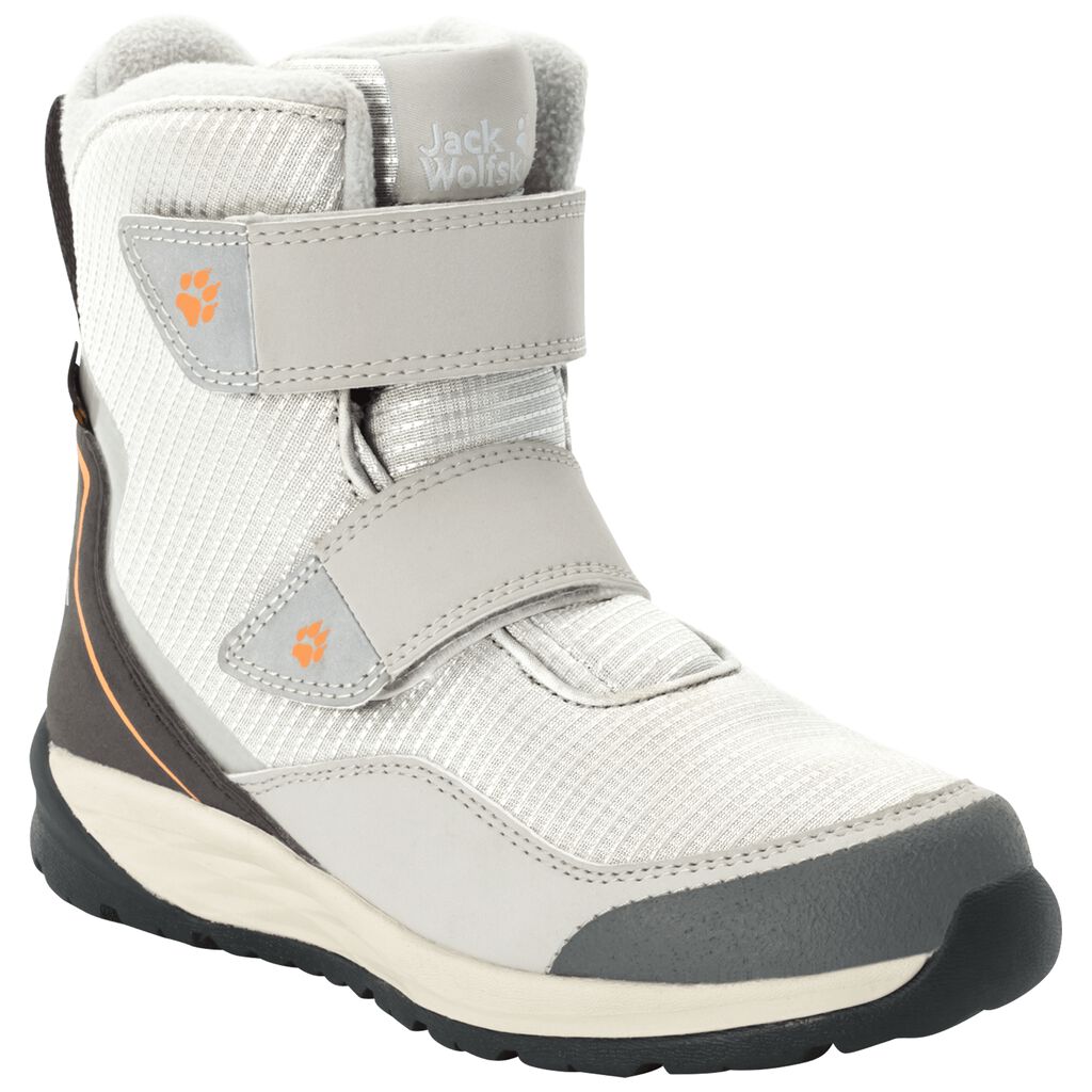 Jack Wolfskin POLAR BEAR TEXAPORE HIGH Chaussures Enfant Gris Clair/Blanche - XODRFLI-06